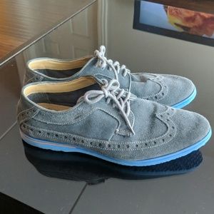 Rockport blue suede men's shoes